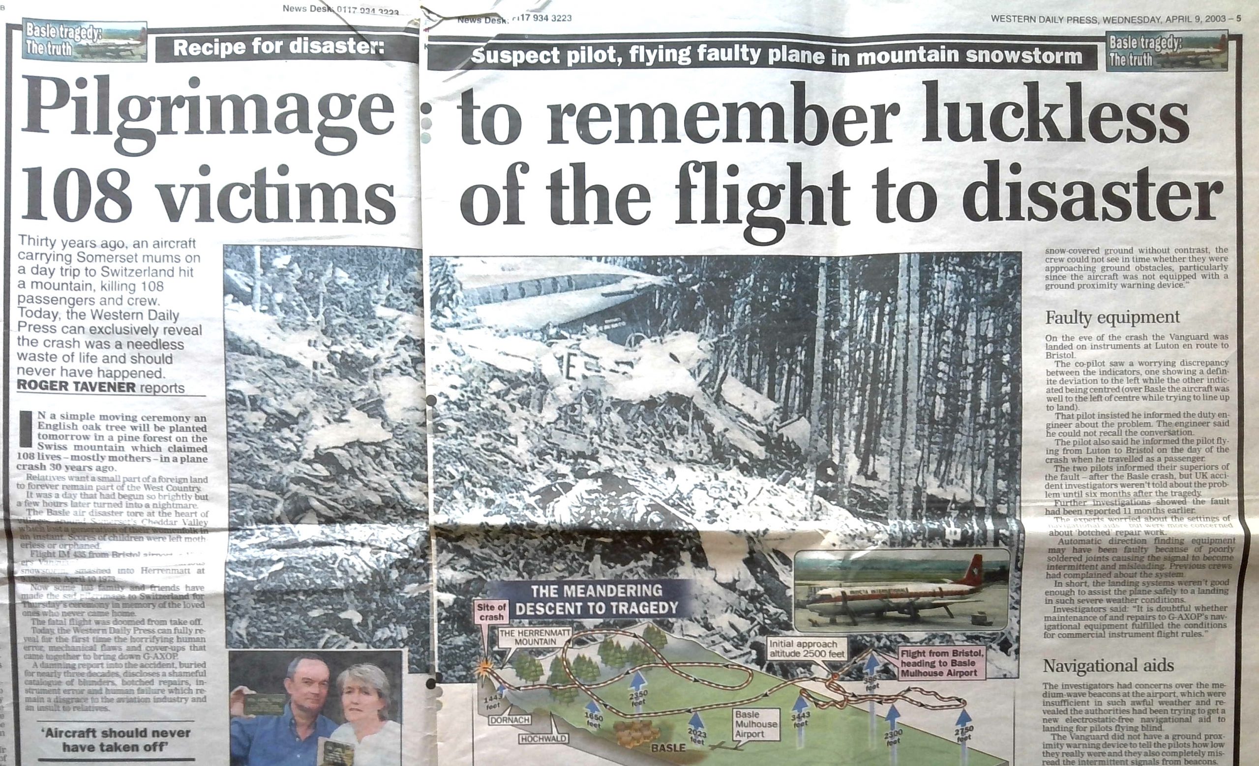 Pilgrimage to remember luckless 108 victims of the flight to disaster
