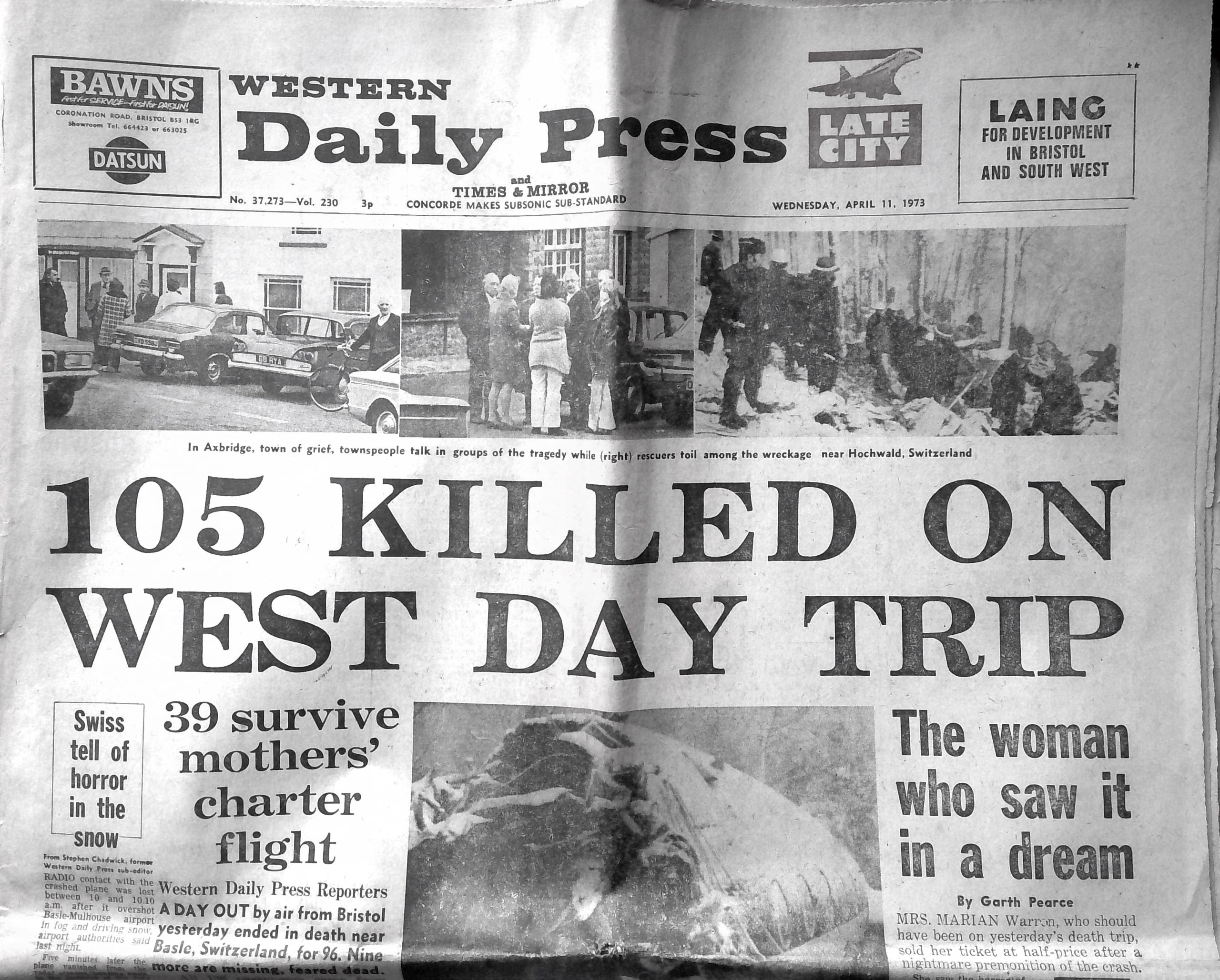 105 Killed on West Day Trip