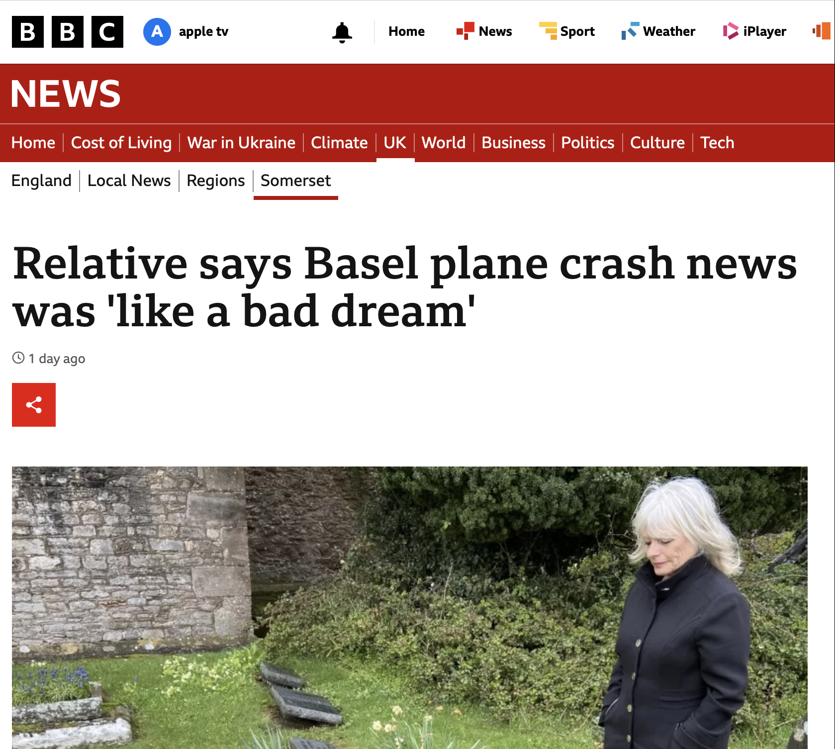A woman who lost five relatives in a plane crash in Switzerland said the news initially felt “like a bad dream”.