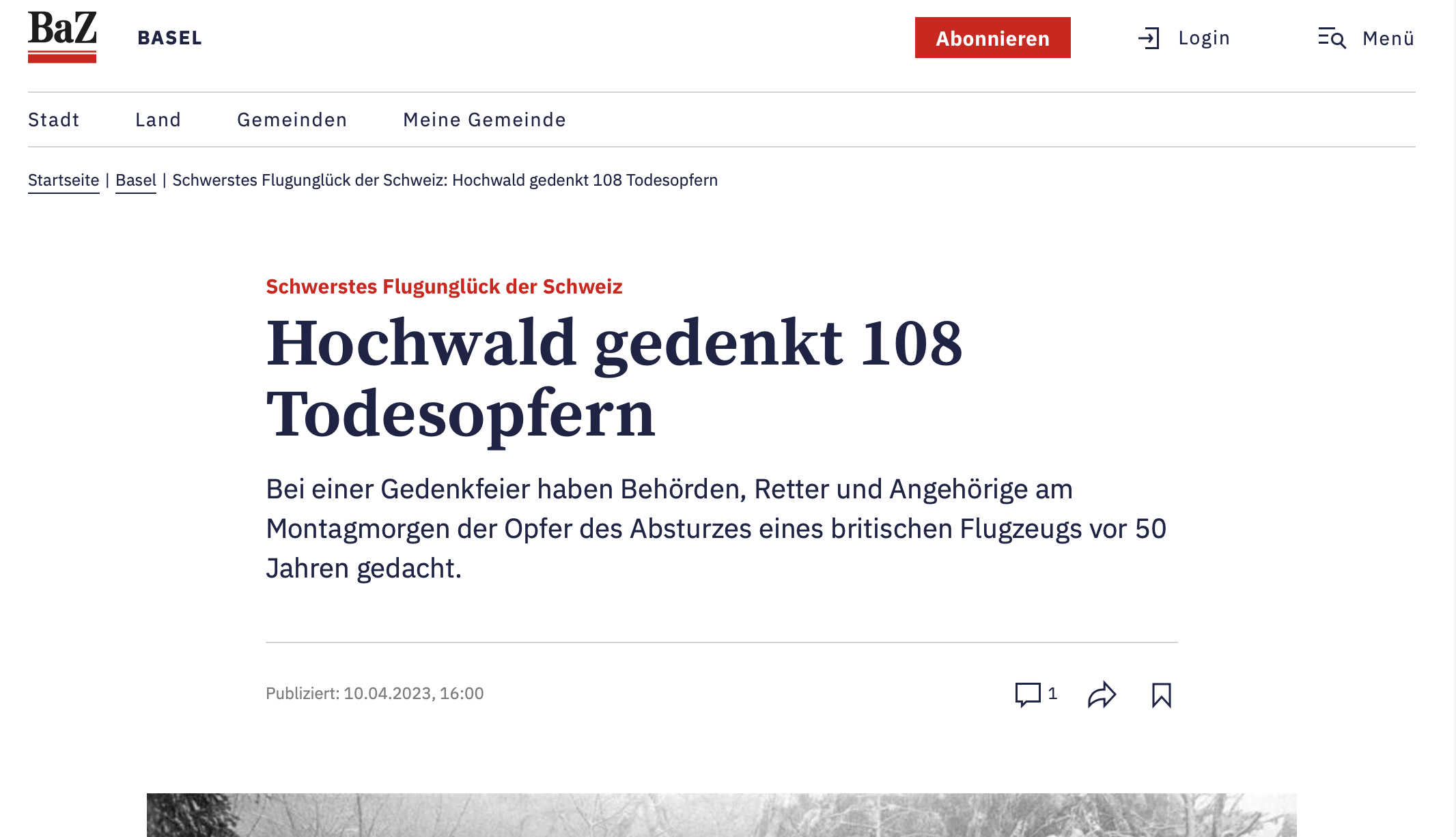 Hochwald commemorates 108 fatalities